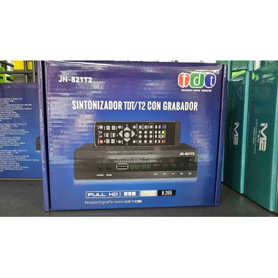 Receptor TDT DVB-T2 JN-821T2 Full HD H.265 PVR USB
