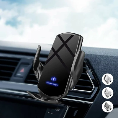 Cargador Coche Inalámbrico 15W + Adaptadores Magnéticos 15598