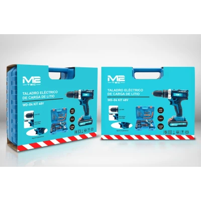 Kit de perceuse électrique WD-04 à batterie lithium-ion 48 V en gros | M2...