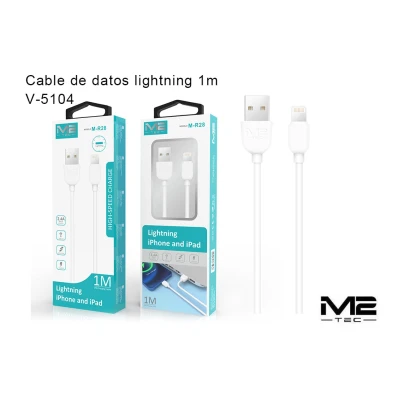 Câble Lightning pour iPhone 5/6, charge rapide 2,4 A, 1 mètre par câble...