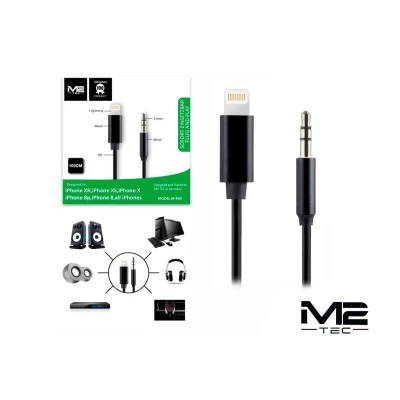 Cable Adaptador Lightning a Jack 3.5mm M2 TEC - V-5385