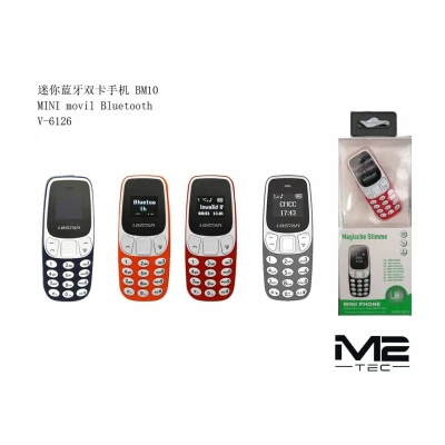 Mini Teléfono Móvil Bluetooth BM10 Dual SIM V-6126