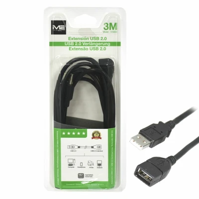 Cable Extensión USB 2.0 M2TEC 3 Metros V-5009 Apantallado