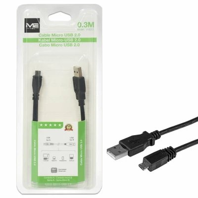Câble micro USB 2.0 - 0,3 mètre - Vente en gros | M2TEC (grossiste)