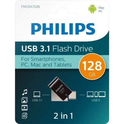 Philips USB 3.1 USB-C Dual (2-in-1) 128GB Wholesale | M2TEC May...