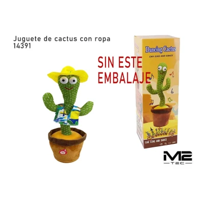 Cactus Bailarín con Ropa USB Ref. 14391 | M2TEC Mayorista