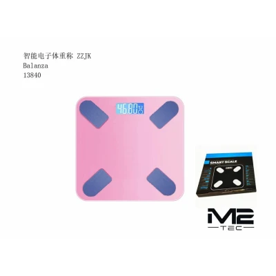 Báscula Inteligente Bluetooth 4.0 M2TEC ZZJK 13840 Rosa