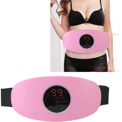 Cinturón Abdominal Recargable LED Rosa | 99 Niveles