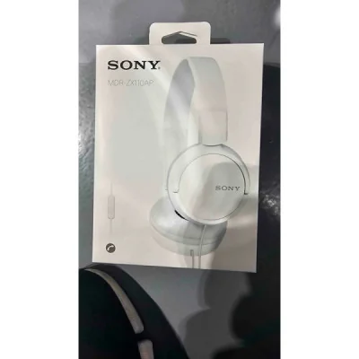 Sony MDR-ZX110AP Audífonos con Micrófono, Blanco (HY05)