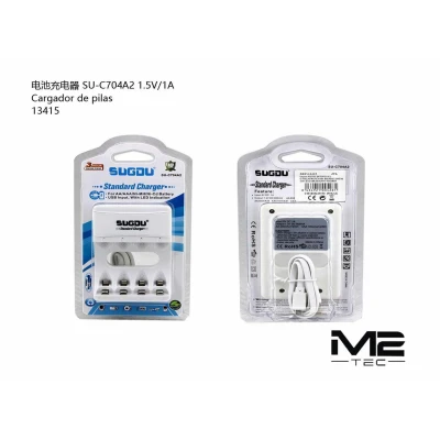 Cargador Pilas AA/AAA SUGDU SU-C704A2 USB | Ref. 13415