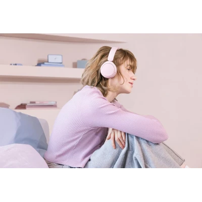 Sony MDR-ZX110AP Over-Ear Headphones with Microphone, Pink...