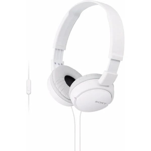 Sony MDR-ZX110AP Audífonos con Micrófono, Blanco (HY05)