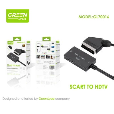 Conversor SCART para HDMI para sinal digital, Green LYCA GL70016 para ...