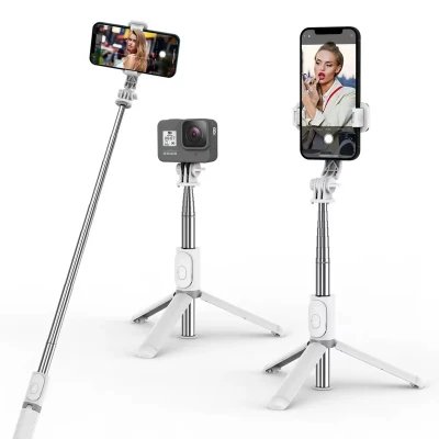 Perche à selfie et trépied extensible avec support stable, Q02 en gros...