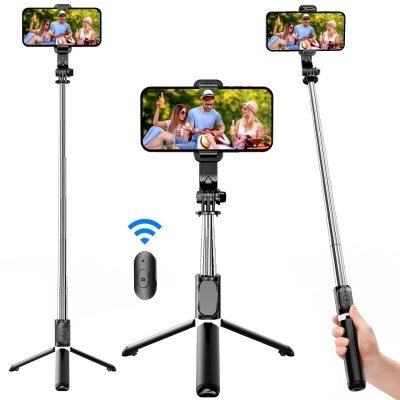 Perche à selfie et trépied extensible avec support stable, Q02 | Gross