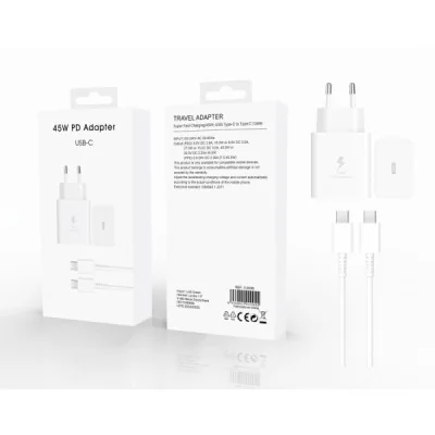 Cargador USB-C, 45 W, con cable USB-C a USB-C
