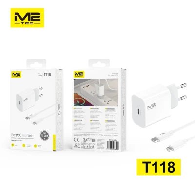 Carregador USB-C PD de 20 W com cabo USB-C para USB-C (Atacado) | M2T...