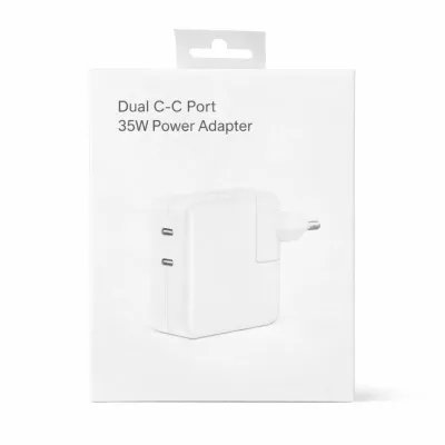 Adaptador de Corriente Dual USB-C 35W - M2TEC Mayorista