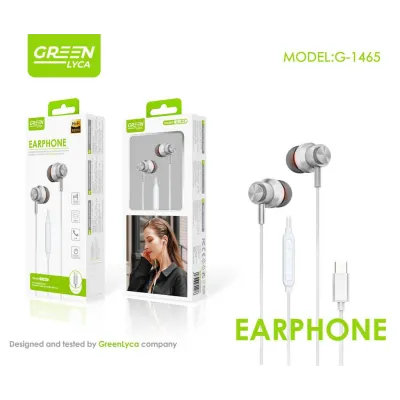 Auricular Type-C Green Lyca G-1465 | Audio Hi-Fi | Mayorista