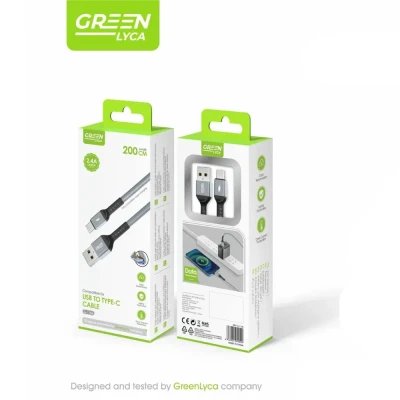 Cable USB a USB-C 2.4A 200cm GreenLyca GL1106