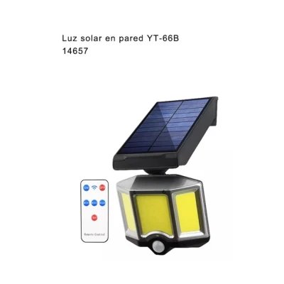 Luz Solar Pared YT-66B COB con Mando - Ref. 14657