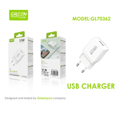 Chargeur USB 10W 2A Green Lyca GL70362 B2B