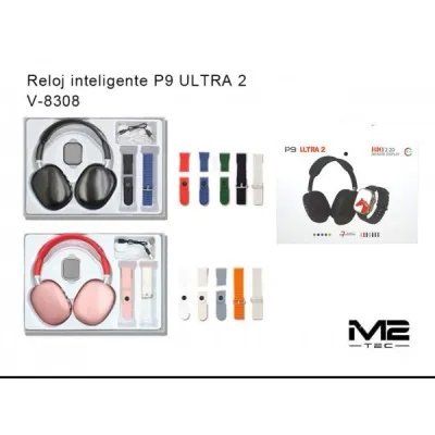 CASCO+SMART WATCH P9 ULTRA 2 al por mayor | M2TEC Mayorista