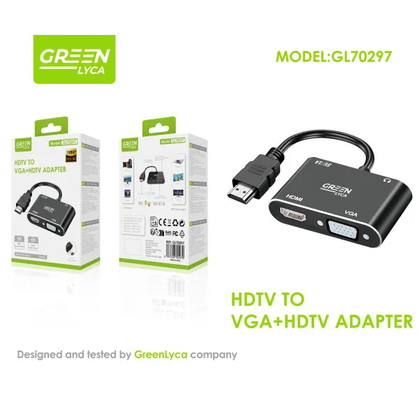 HDTV to VGA Adapter + HDTV