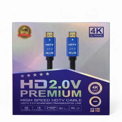 Cabo HDTV de alta velocidade de 10 m - Ultra HD 4K 2160p com HDR