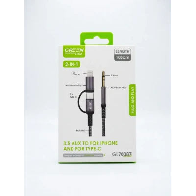 Prise auxiliaire 3,5 mm pour iPhone et USB-C, ... | M2TEC Grossiste
