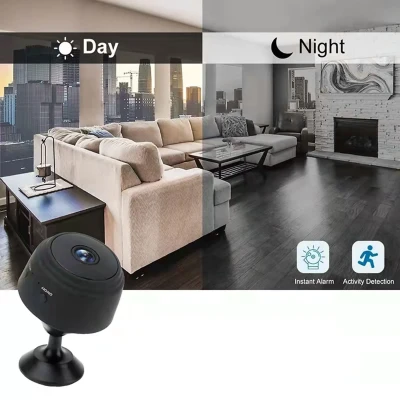 Mini cámara WiFi HD 1080P con control remoto, grabadora de voz inalámbrica, videocámara con visión nocturna A9 %category-name%