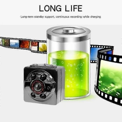 Câmera de ação mini Sq8 com sensor de movimento, gravador de vídeo esportivo a bateria -aqwg
