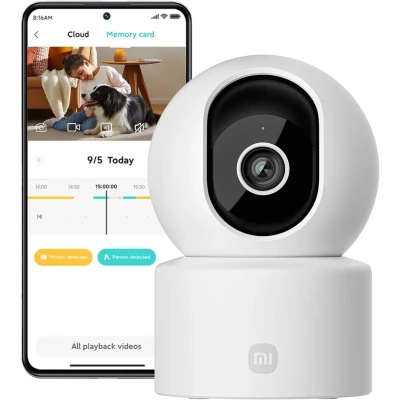 Câmera Inteligente XIAOMI C302 2K 3MP - Segurança e Controle na Palma da Sua Mão