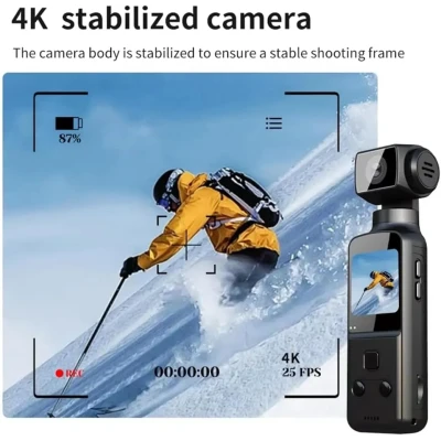 Cámara Digital de Bolsillo 4K  Rotación 270°, WiFi, Estabilización...