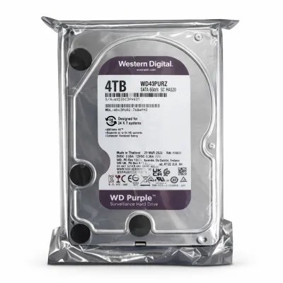 WD Purple 4TB Hard Drive WD43PURZ 24/7 Monitoring