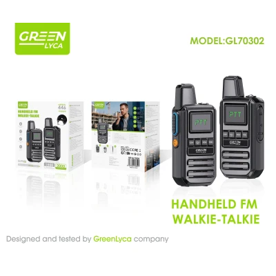 Walkie-talkie Green Lyca GL70302 FM 1500mAh 3000m