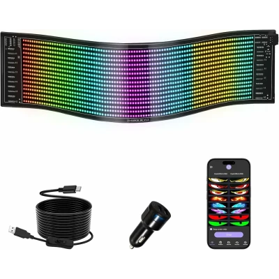 Panneau LED flexible, 133 x 19 cm.