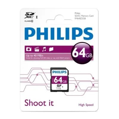Carte mémoire Philips SDXC Classe 10