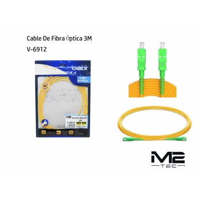 Cable de fibra óptica SC/APC a SC/APC, 3 m