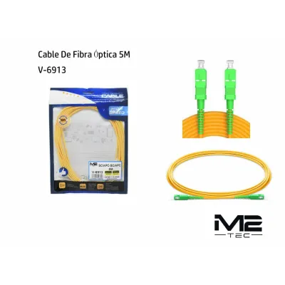 Cable de fibra óptica SC/APC a SC/APC, 5 m, m2 tech