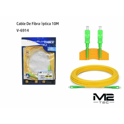 SC/APC to SC/APC fiber optic cable, 10 m,