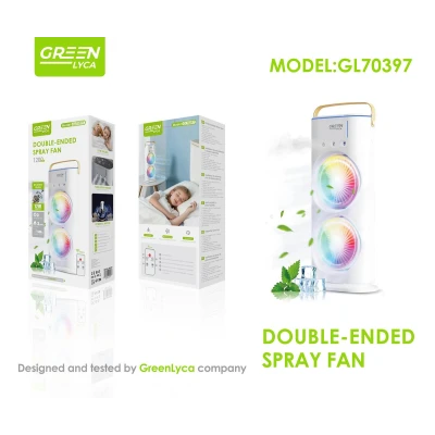 Ventilateur brumisateur double Green Lyca GL70397 avec lumière LED RGB