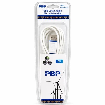 Cabo USB A para Micro USB, 3 m | Atacadista · M2TEC