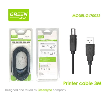 Câble USB A vers USB B 2.0, 3 m | Grossiste · M2TEC