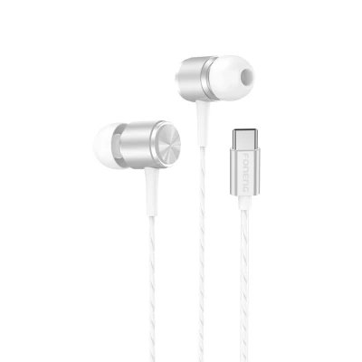 Auriculares In-Ear USB Tipo C Foneng T65 Graves Potentes con Micrófono y Carcasa Metálica