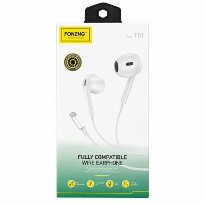 Auriculares USB Tipo C Foneng T61 HiFi con Micrófono y Altavoz de 14,2 mm