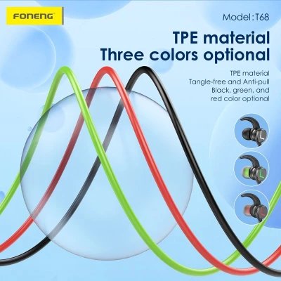 Écouteurs intra-auriculaires de jeu Foneng T68 USB Type-C avec basses puissantes et boîtier en métal en gros | Grossiste M2TEC