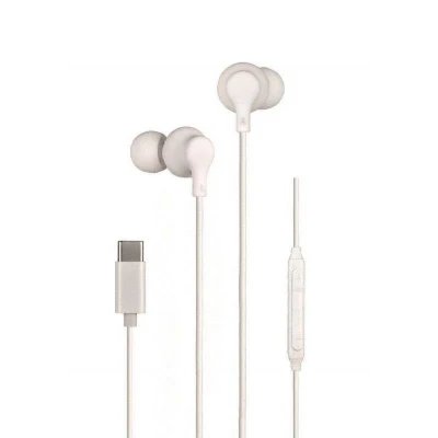 Fones de ouvido Daewoo DW2016 USB Tipo C com microfone e controle de volume, branco no atacado | Atacadista M2TEC