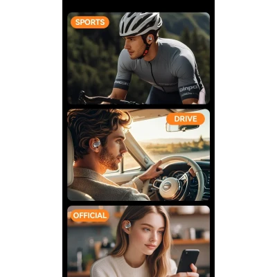 Fone de ouvido Bluetooth sem fio de ouvido aberto, 5 horas de autonomia, M113 no atacado | Atacadista M2TEC
