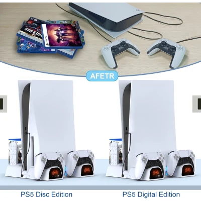 Support multifonction DOBE pour PS5 et PS5 Slim avec refroidissement e